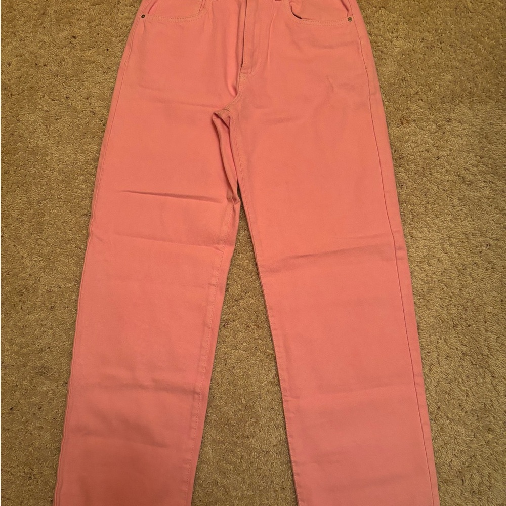 Cotton On Women's Pink Straight Leg Jeans